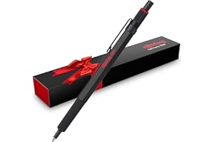 rOtring 600 Ballpoint Pen Medium Point Black Ink Black Barrel Refillable