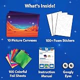 Skillmatics Foil Fun Space Art Kit No Mess Craft Activity for Kids view 3