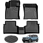 AOMSAZTO Floor Mats for Ford Bronco Sport 2021 2022 2023 2024 2025-1st & 2nd Row All Weather Protection Car Floor Liners Waterproof Mats