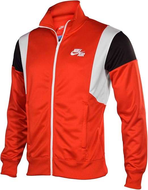 NIKE Men's Air Time 2.0 Full Zip Basketball Jacket-Red at Amazon Menâs Clothing store