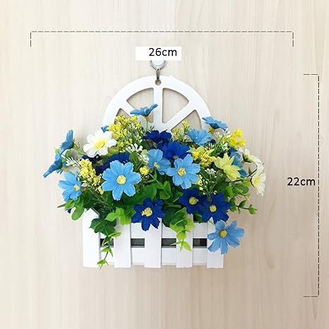 Amazon Wenzhe 人造花シミュレーションの花の手配偽の花假花壁掛けフェンス 花 セットホームストラップ牧歌的なスタイル 10色 色 D フラワーデコレーション オンライン通販