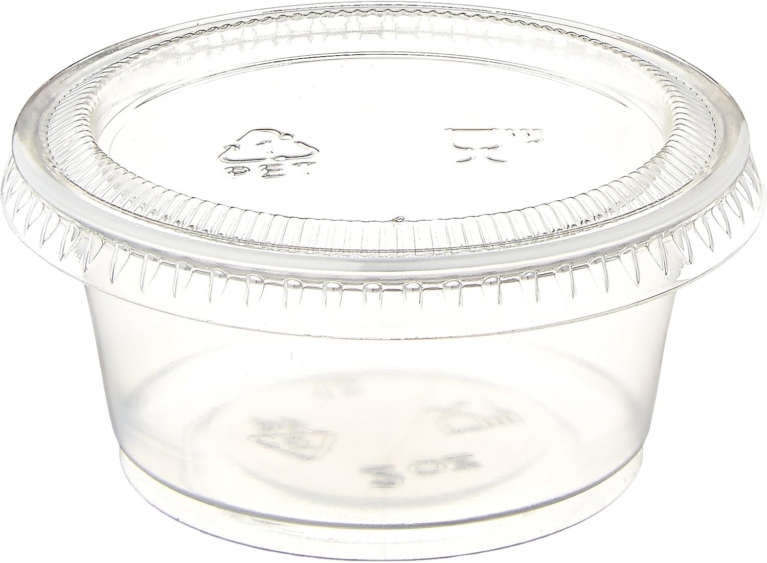 Polar Ice Plastic Jello Shot Cups with Lids, 2Ounce