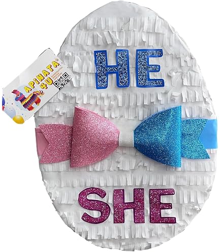 Piñata Révélation De Sexe – Point D’Interrogation Géant Rose/Bleu – Unique Gender Reveal