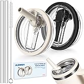 2 Pack 40 oz Flip Straw Leak Proof Lid for Stanley H2.0 Quencher, Stanley Lid Replacement 40 oz for Stanley Cup Accessories ProTour, No Spill Proof Straw Cover for Stanley