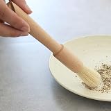 AMYXIYUAN 2Pcs Multifunctional Wooden Food Oil Brush for Baking BBQ Cooking view 4