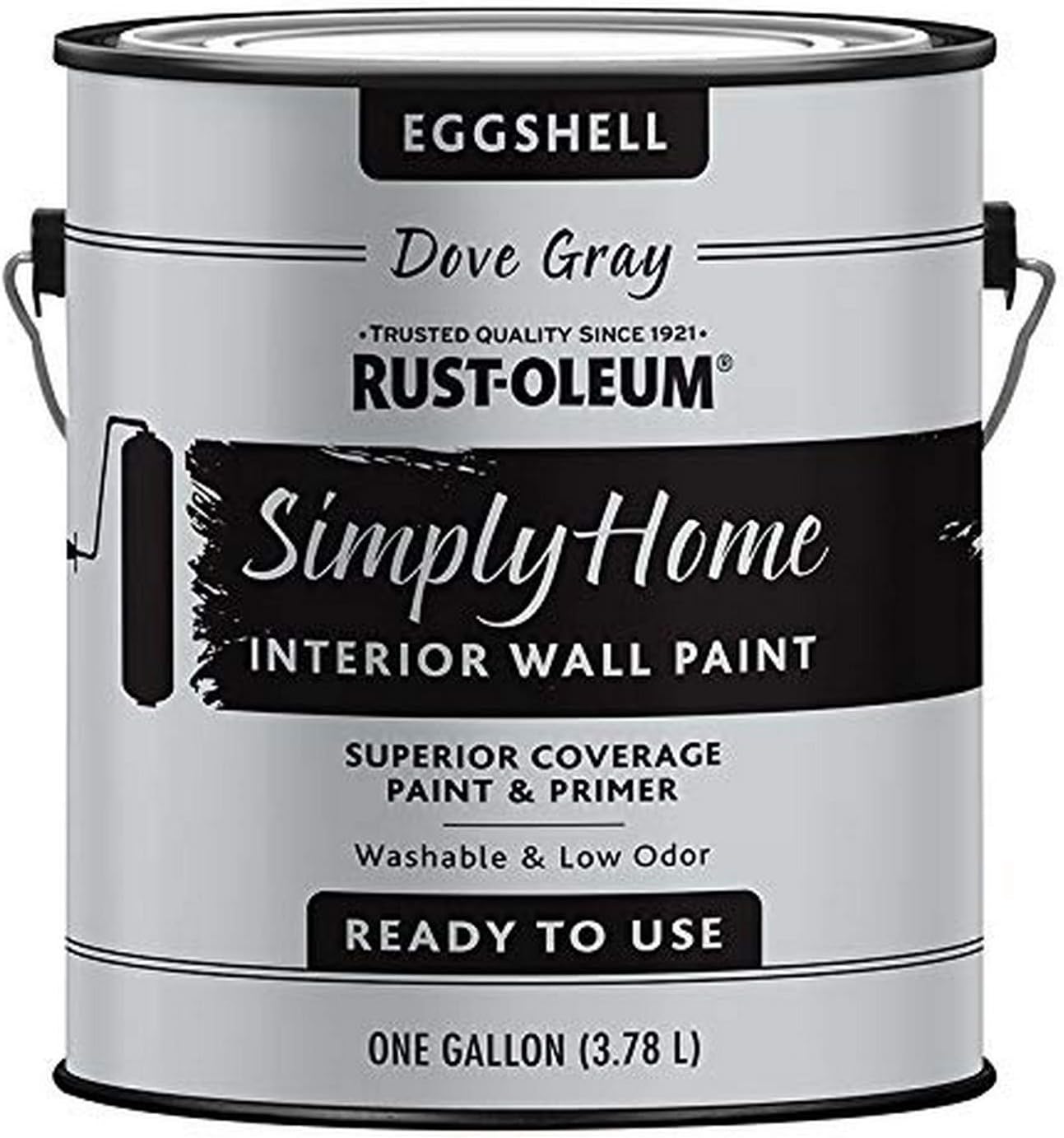 Rust-Oleum Simply Home Interior Wall Paint 339521 Simply Home Eggshell Interior Wall Paint, Dove Gray
