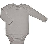 Woolino 100% Superfine Merino Wool Baby Bodysuit - Long Sleeve Bodysuit for Boy and Girl - Tagless Neck Bodysuit for Unisex