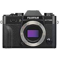 Fujifilm X-T30 Mirrorless Digital Camera, Black (Body Only)