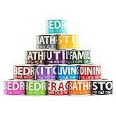750 Moving Labels for 4 Bedroom Home — Color-Coded Room Stickers & Fragile Labels for Boxes, Supplies, Wardrobe Boxes, Apartment & House Moves