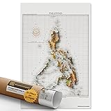 Restoration Cartographic Wall Map of Philippines