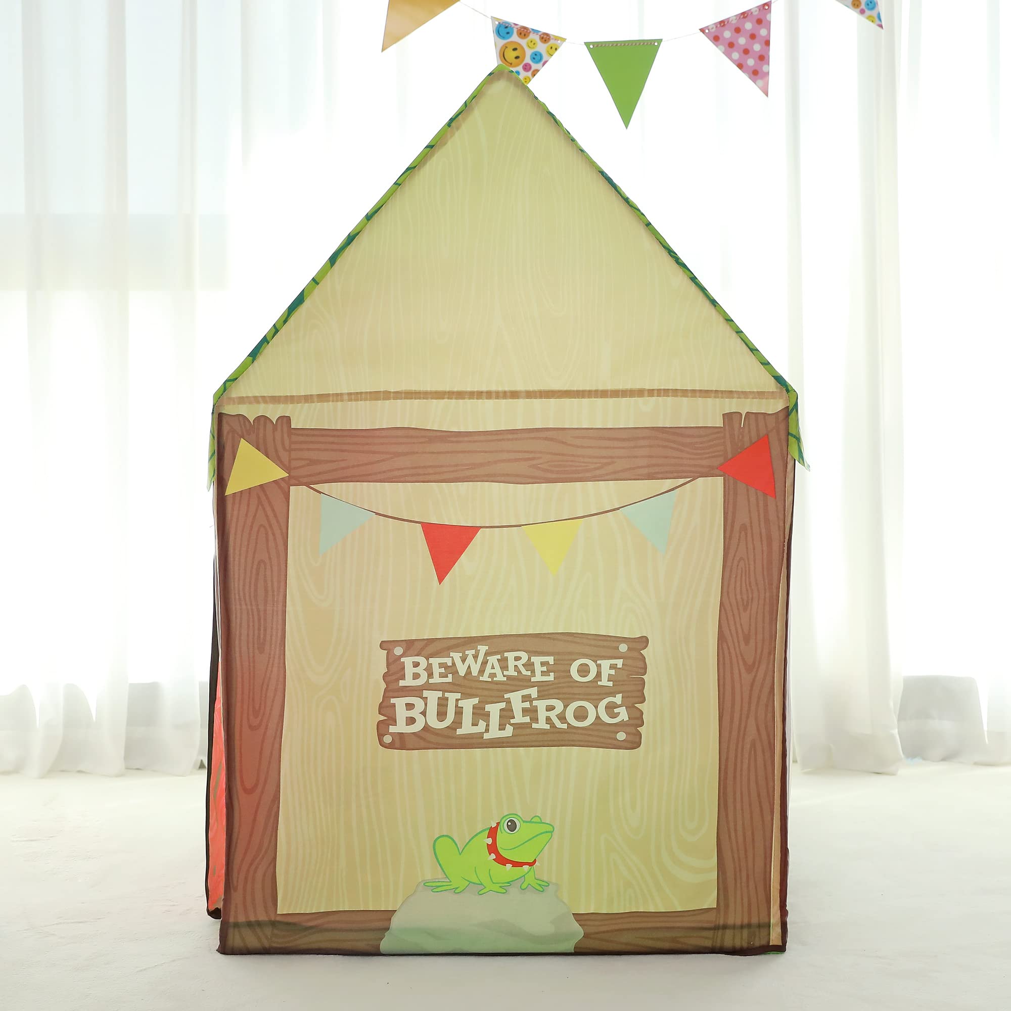 LimitlessFunN Clubhouse Kids Play Tent | Includes Star Lights & Carrying Case |, Children Indoor Large Playhouse for Boys, Toddlers, 28