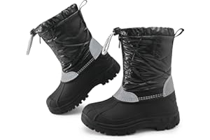 STELLE Kids Winter Snow Boots–Waterproof Insulated Rubber Boots for Boys and Girls