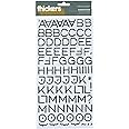 American Crafts Thickers Foil Stickers, 6 by 11-Inch, Sheet-Hardcover-Gold