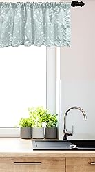 Ambesonne Aqua Window Valance, Beach Theme Design