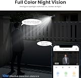 AOQEE 2K Solar Wireless Security Camera Outdoor Battery Powered PIR IP65 view 5