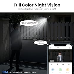 AOQEE 2K Solar Camera Outdoor Wireless-2.4Ghz WiFi