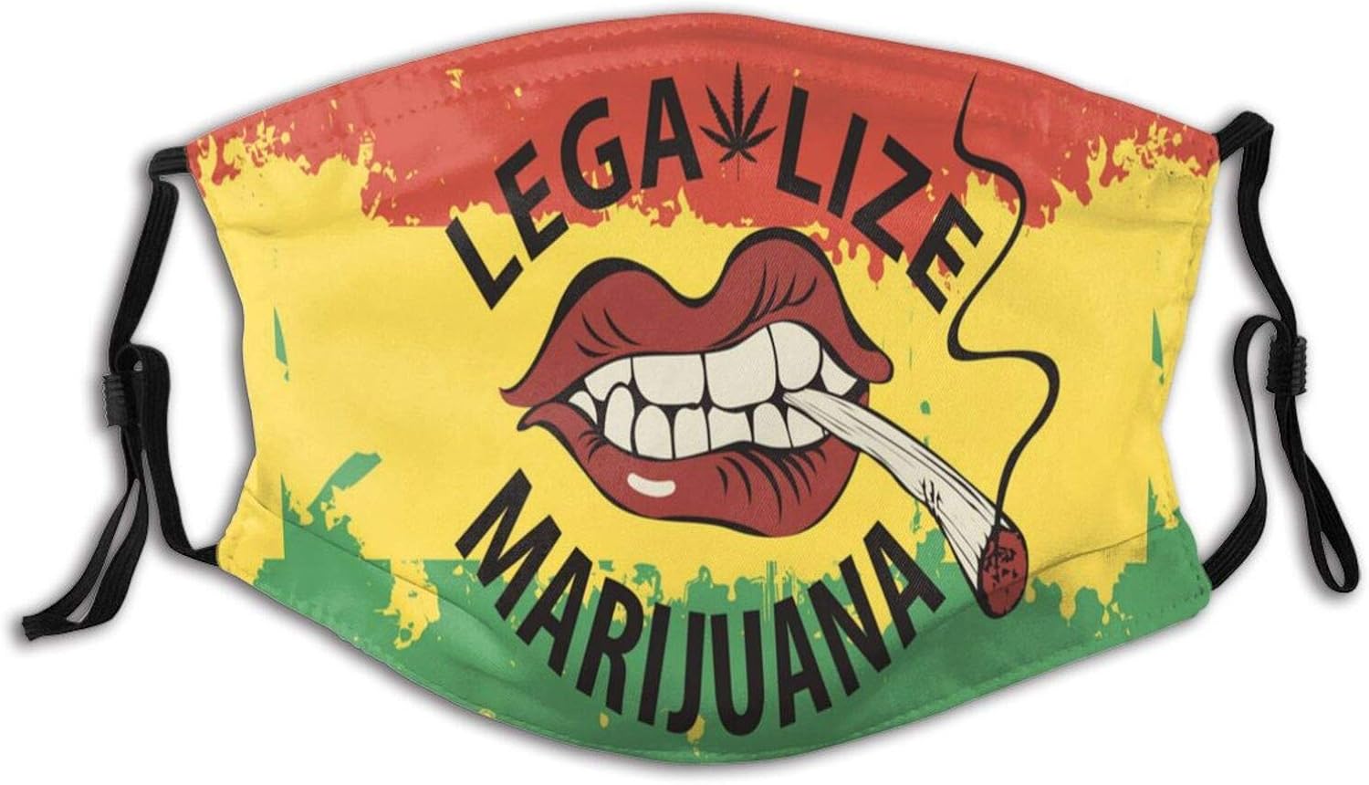 Marijuana with Smoking MouthWindproof and dustproof mask with Filter