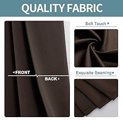 ChrisDowa Blackout Door Curtains for Doorway