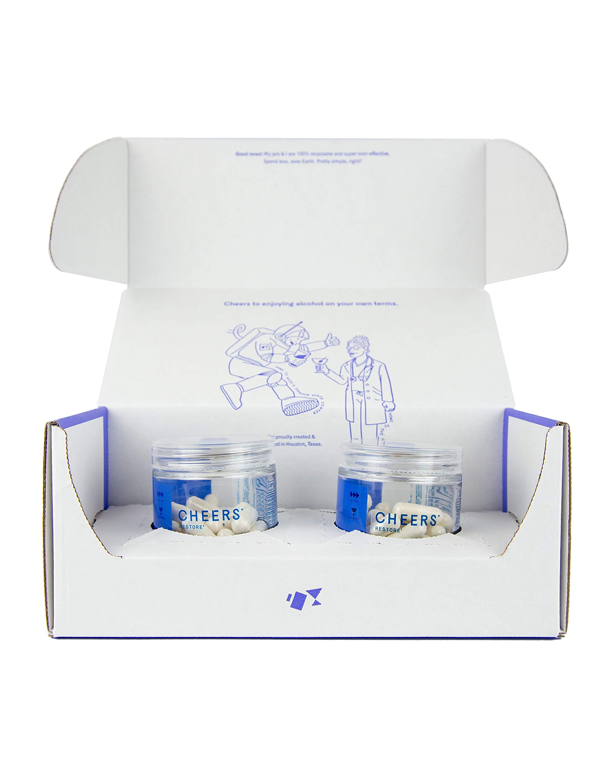 Cheers (Formerly Thrive+) Restore Hangover Cure Hangover Pills (72