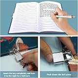 GINMLYDA Secret Diary with Lock for Boys 7x5.25 Inch 160 Lined Pages view 4