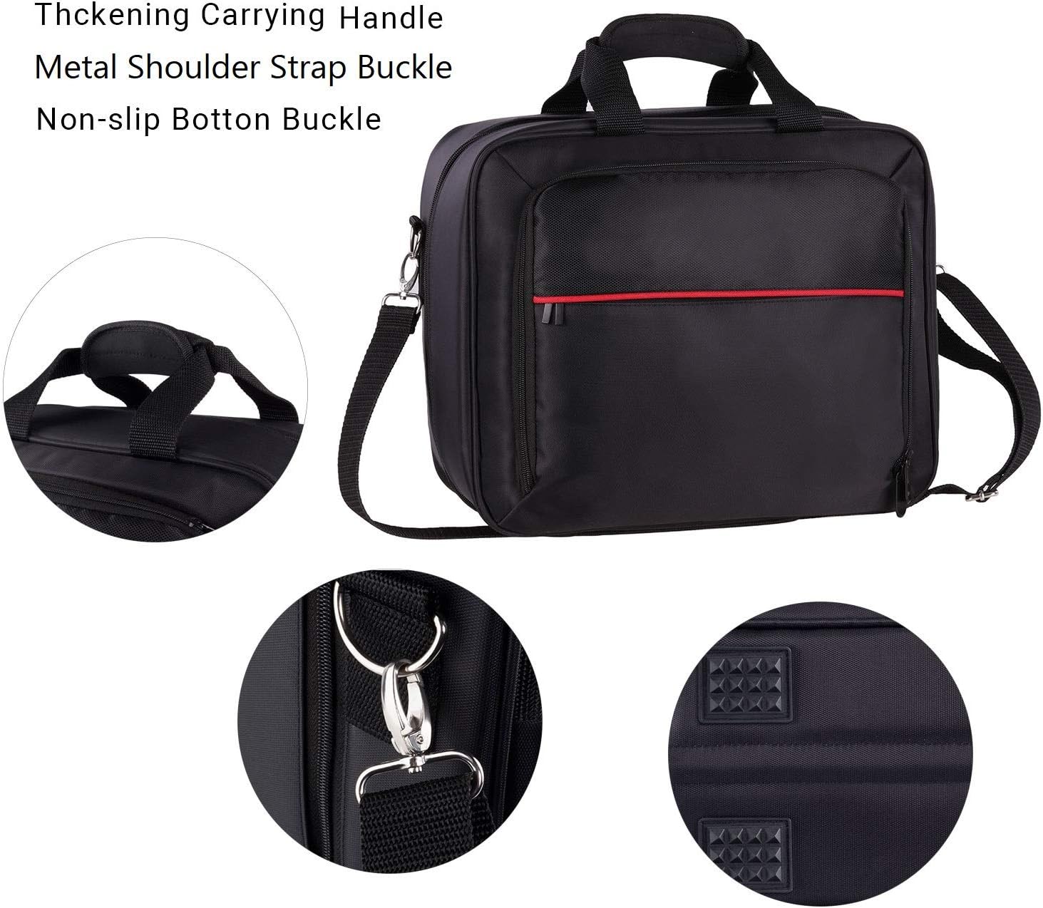 Xbox Carrying Case Compatible with Xbox 360/ Xbox One/ Xbox One X/S Large Capacity Xbox Travel Case for Xbox Game Console and Wireless Controllers, with Padded Shoulder Strap - Fits All Xbox Models: Electronics