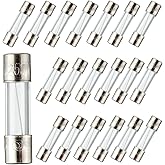 BOJACK 5x20mm 10A 10amp 250V 0.2x0.78 Inch F10AL250V Fast-Blow Glass Fuses (Pack of 20)