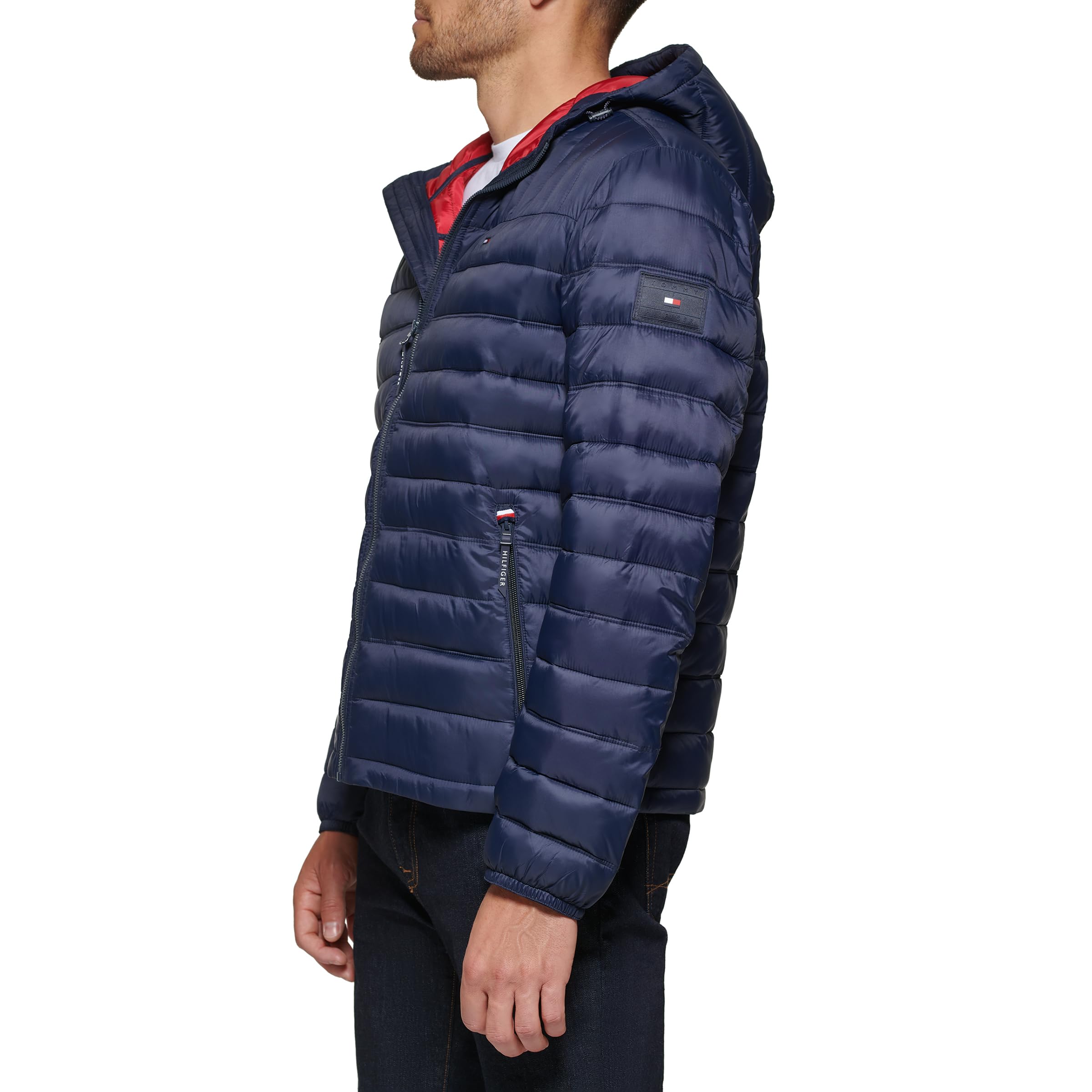 Tommy Hilfiger Men's Water Resistant Ultra Loft Filled Hooded Puffer Jacket