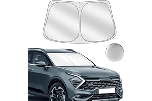 Sulagi Windshield Sun Shade for Kia Sportage NQ5 2023-2025 Foldable Sunshade Custom Fit Front Window Car Interior Accessories Protector Blocks UV Rays