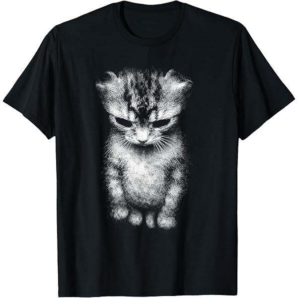 Amazon.com: Judgy Kitty Funny Cat Lover Angry Kitten Meme Cute