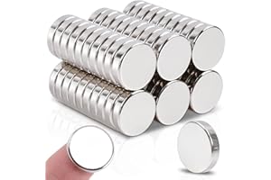MAGXCENE 60 Pcs Rare Earth Magnets Strong Neodymium Magnet, 0.47x1/8 inch Small Strong Magnets for Whiteboard Fridge, Magnets Round Disc Magnets for Crafts Dry Erase Board DIY Building Science Office