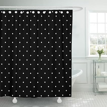 Amazon Com Emvency Shower Curtain Colorful Abstract Polka Dot