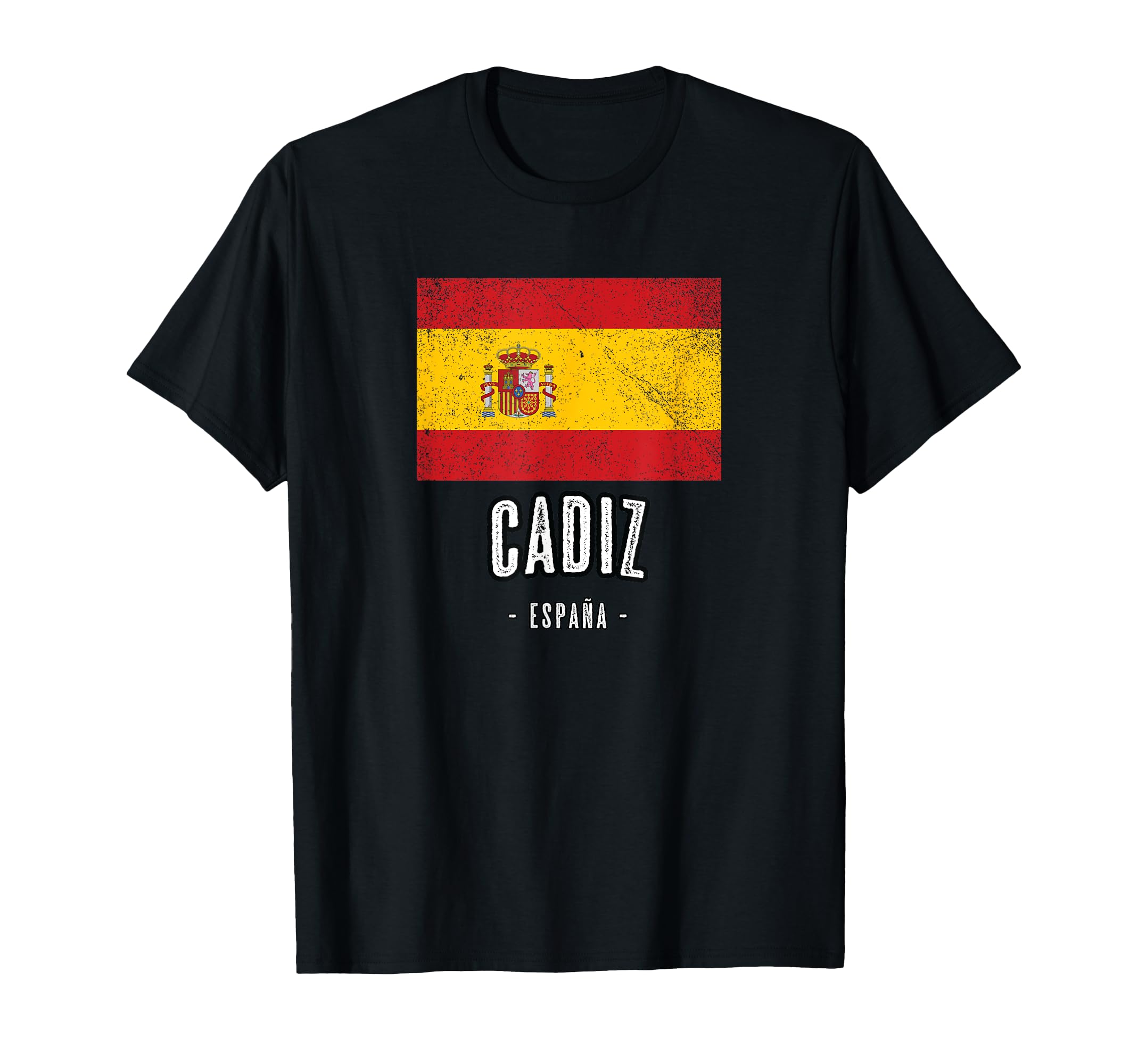 Cadiz Spain ES Flag City - Bandera Española Ropa - T-Shirt