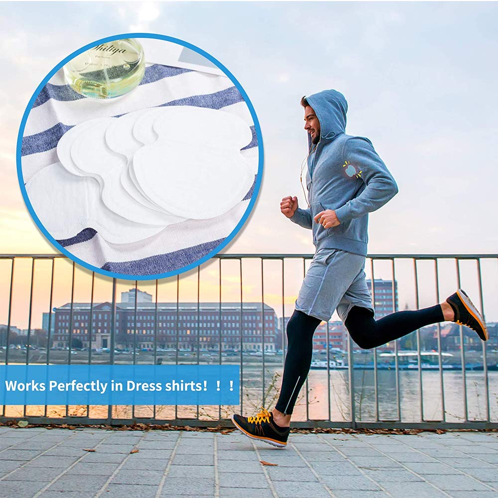 Large Underarm Sweat Pads, Armpit Sweat Pads for Women and Men 【100 Packs】, Premium Sweat Shield Fight Hyperhidrosis, Disposable Underarm Pads for Sweating Women, Comfortable Unflavored, Non Visible : Beauty