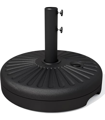 Blissun 10' Rectangular Patio Umbrella Outdoor Market Table Umbrella with Push Button Tilt and Crank, Black : Patio, Lawn & Garden