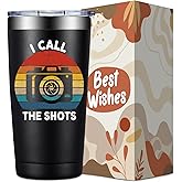 SpenMeta Photographer Gifts for Men Women - Photography Gifts for Photographers - Christmas Birthday Gift for Photography Camera Lovers - 20oz I Call The Shots Tumbler Cup