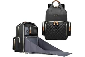 WITSTEP Diaper Bag Backpack with Changing Station, Baby Diaper Bag Organizer for Moms Dads Large Baby Changing Bags