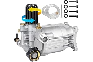 MUTURQ 3/4" Shaft Horizontal Pressure Washer Pump, Easy Adjust 2800-3400 PSI, 2.5 GPM, OEM Replacement Pump for Simpson, Honda GC 160 GC 190, Homelite, AR rmv 2.5g30