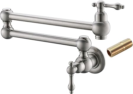 Havin Pot Filler Faucet Wall Mount Bass Material With Double