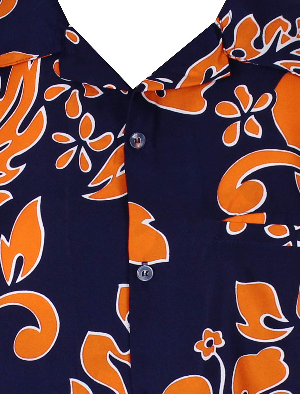 KING KAMEHA Hawaiian Shirt Men Funky Casual Button Down Shortsleeve Unisex Flowers Beach Party Flower Hibiscus - Image 4