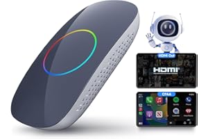 ATOTOOUT Magic Box - AI Box CarPlay & Android Auto Wireless, 2GB+16GB Support YouTube, Netflix, Prime Video, Disney+, Spotify w/HDMI Output, Dual Wi-Fi & BT (5.4 & 4.2), USB Playback, AI-Powered, OTA