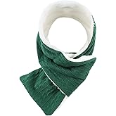 OMUKY Unisex Winter Knit Warm Scarves Thick Fleece Scarf Cold Weather Soft Neck Warmer for Women Men