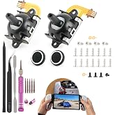 Left/Right Joysticks for PS5 Portal Hall Effect Joystick Replacement for PlayStation Portal Remote Player 3D Analog Sensor Handheld Stick ThumbSticks Console Accessories with Repair Tools(with Screws)
