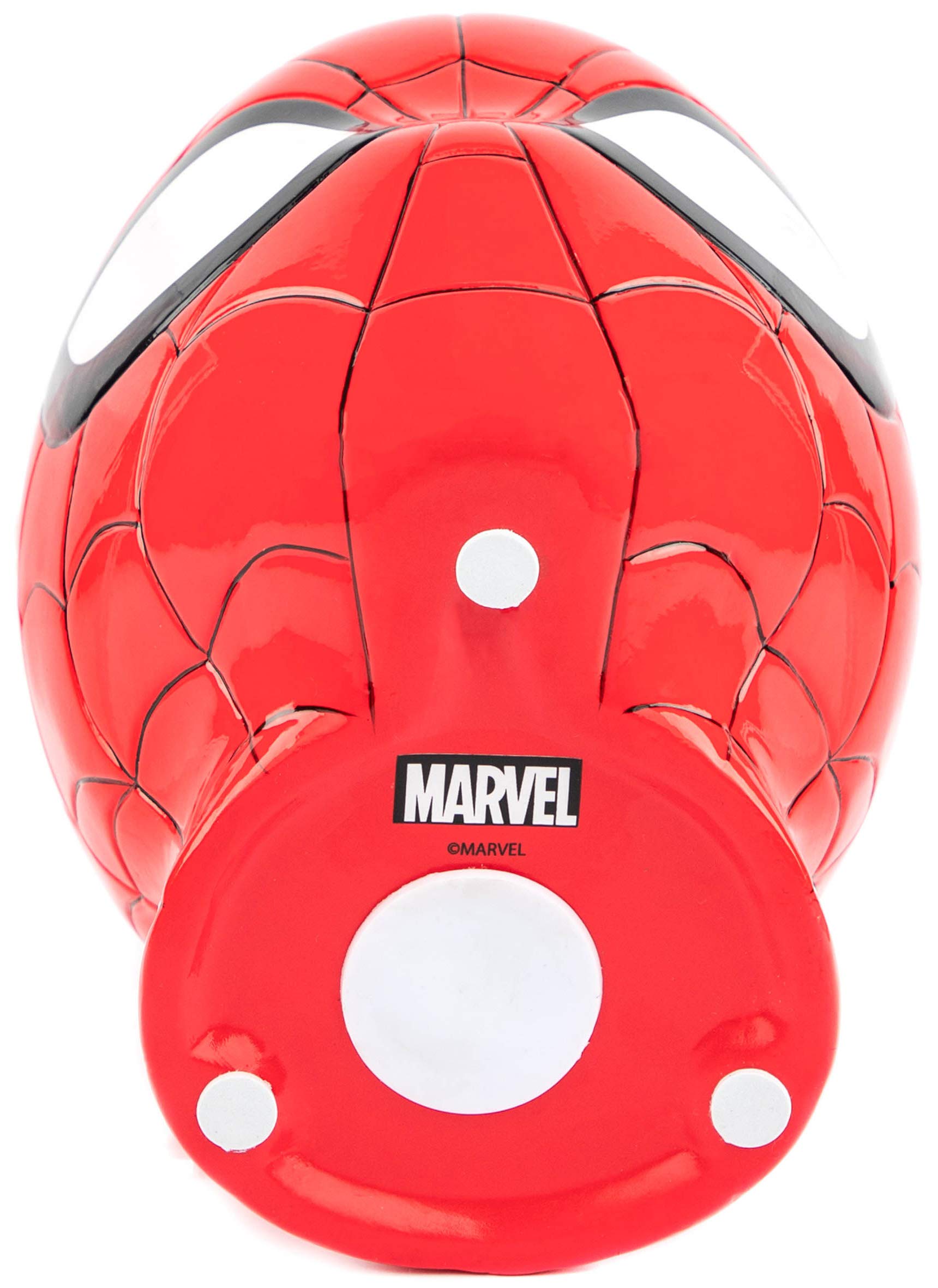 Jay Franco Marvel Spiderman Ceramic Coin Bank - Kids Decor Money Saving Piggy Bank (Official Marvel Product)