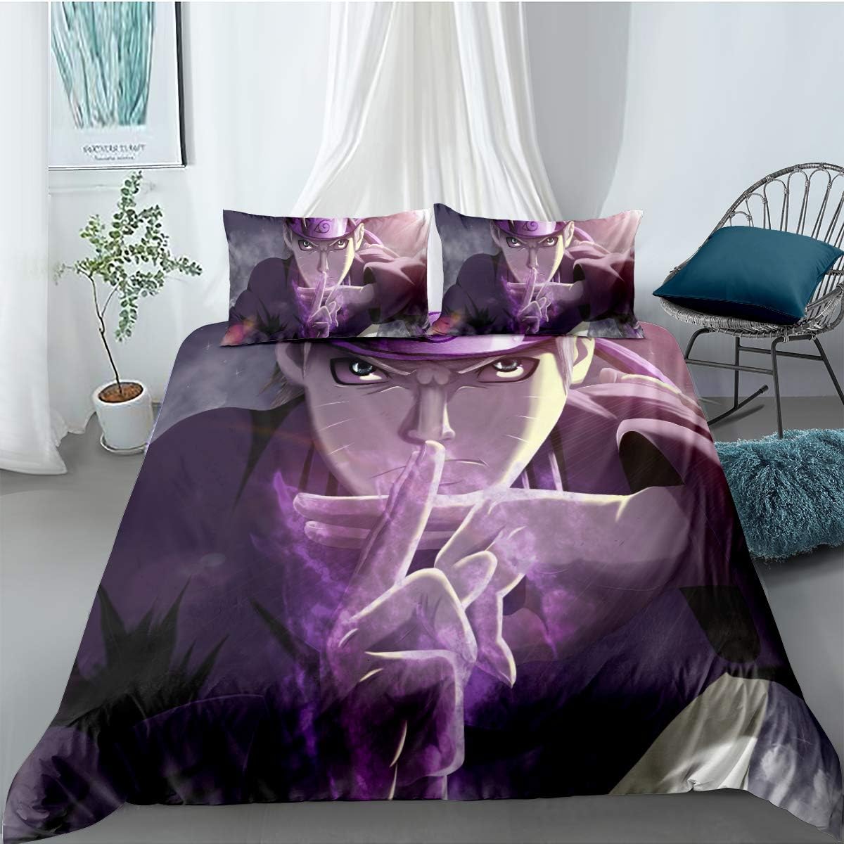 Nicefashion Luxury Duvet Cover Sets Japan Anime Naruto