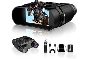 Night Vision Goggles-Digital Night Vision Binoculars with 8X Zoom & 32GB Card, 4000mAh Rechargeable IR Night Vision for Compl