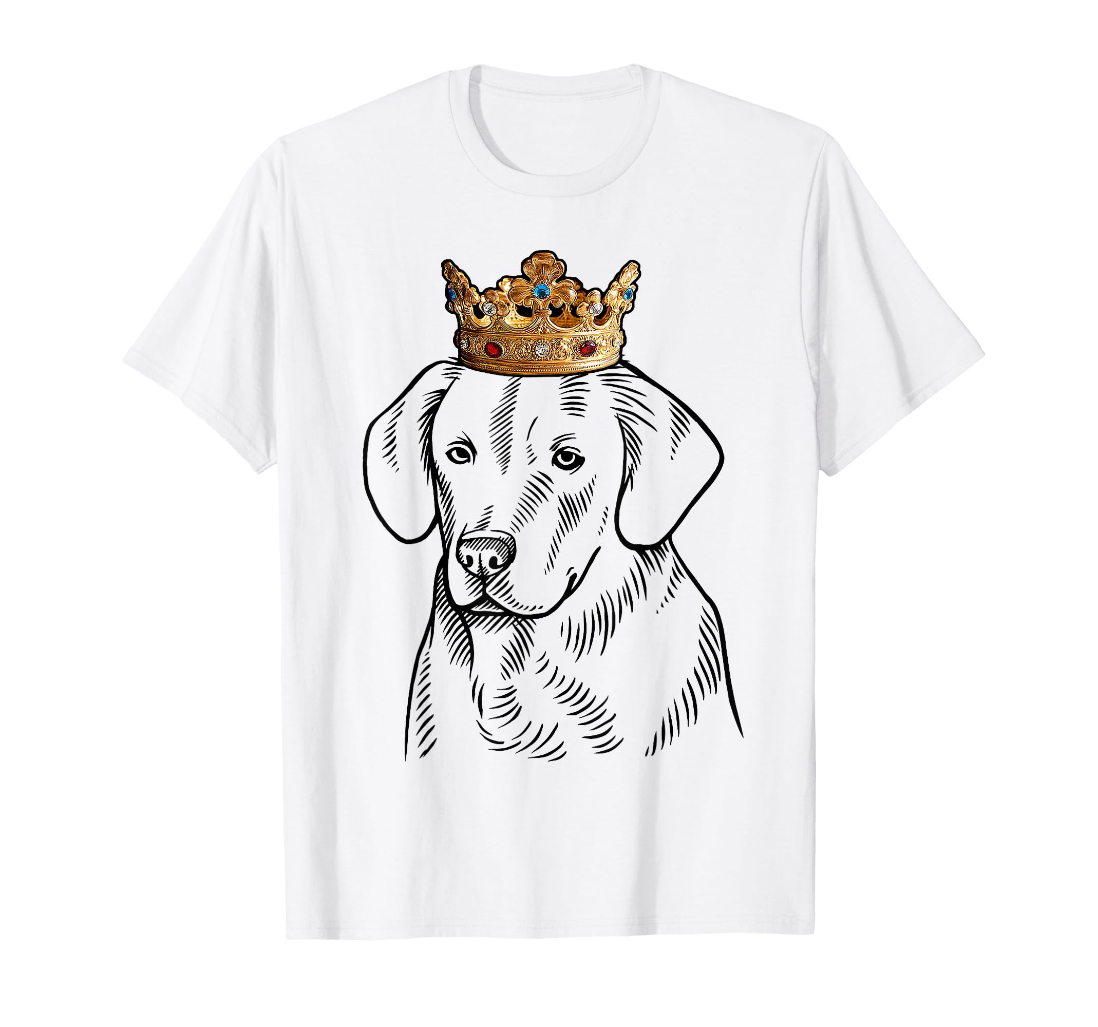 Goldador Dog Wearing Crown T-Shirt