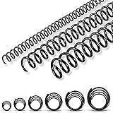 150 Pack Spiral Binding Coils, 4:1 Pitch Plastic