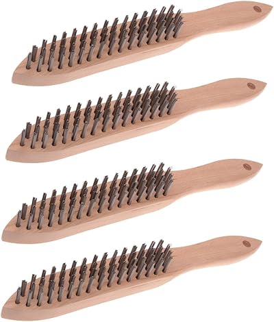 Toolzone 4 Row Engineers Wire Brush Pack of 4