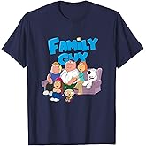 Family Guy Griffin Family with Logo Cartoon T-Shirt