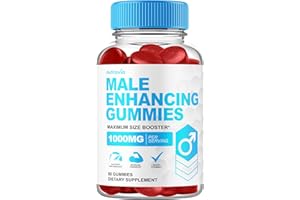 Male Enhancing Supplement Gummies - 6 in 1 Testosterone Booster Gummies for Men, Stamina Test Boost Gummy for Men with Horny 